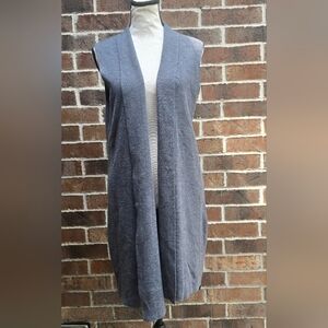 Nanette Lepore Merino Wool Gray Knit Cardigan